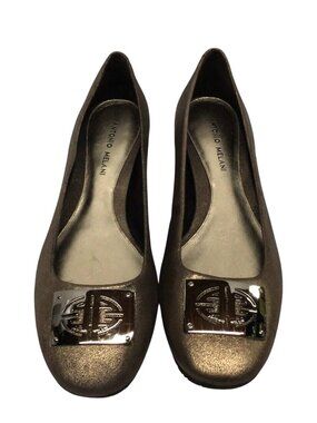 Antonio Melani Society 204 Womens 9.5M Sparkly Gold Ballet Flats